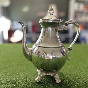 Vintage Coffee/Tea Pot Silver Over Copper